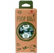 Poop Bags Worki Na Odchody Biodegradowalne 8x15 szt.