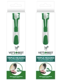 Vets Best Szczoteczka Dla Psa 3-Głowicowa 2szt
