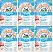 Life Cat Sterilised Karma Dla Kota Tuńczyk Biała Ryba 6x70g