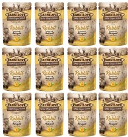 Carnilove Cat Karma Dla Kociąt Królik Nagietek 12x85g