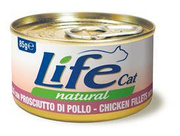 Life Cat Puszka 85g Kurczak Szynka Filet Karma dla Kota