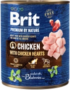 Brit Premium By Nature Chicken & Hearts puszka 800g