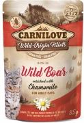 Carnilove Cat Wild Boar & Chamomile - dzik i rumianek saszetka 85g
