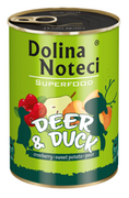 Dolina Noteci Superfood Pies Jeleń i kaczka puszka 400g