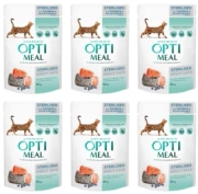 Optimeal Karma dla Kota Sterylizowanego Saszetka Łosoś 6x85g