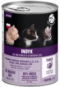 Pet Republic Mokra Karma dla Kociąt Indyk Sos 400g