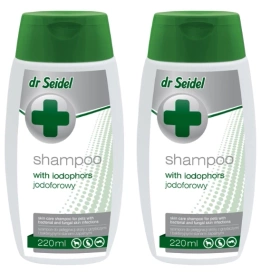 Dr Seidel Szampon dla Psa Kota Fretki Jodoforowy 2x220ml