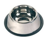 Lupi Pets Miska Metalowa Na Gumie Spaniel 0,9L 18cm