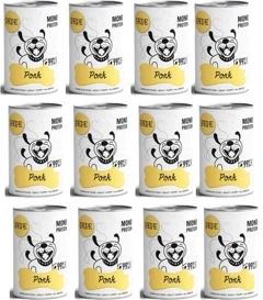 Paka Zwierzaka Karma Dla Psa PEPE Wieprzowina 12x400g