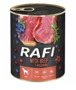 Rafi Pies Puszka 800g Wołowina, Borówka, Żurawina, karma dla psa