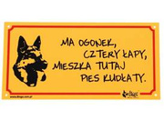 Dingo Tabliczka Ostrzegawcza Ma Ogonek Cztery Łapy