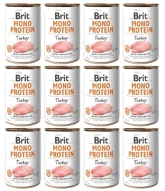 Brit Karma Monoproteinowa dla Psa Indyk Puszka 12x400g