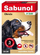 Sabunol GPI Obroża Na Pchły Kleszcze Dla Psa Złota 50cm