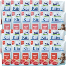 Life Cat Kitten Mokra Karma dla Kociąt Mix Smaków 24x70g