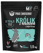 Paka Zwierzaka Karma Dla Psa Królik Łososiem M 1,5kg