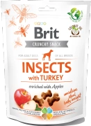 Brit Crunchy Snack Insects with Turkey 200g, przysmak dla psów z indykiem
