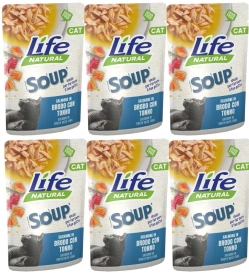 Life Cat Natural Zupa dla Kota Łosoś Tuńczyk 6x60g