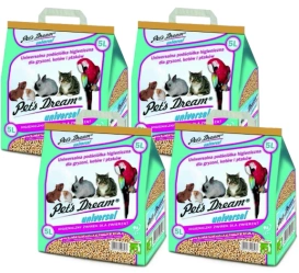 Pets Dream Żwirek dla Kotów Ptaków i Gryzoni 4x5l