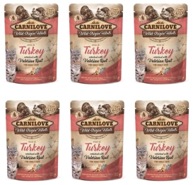 Carnilove Cat Karma Dla Kota Indyk Waleriana 6x85g