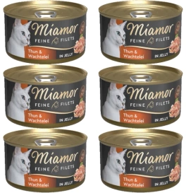 Miamor Feine Filets Karma Dla Kota Tuńczyk Jaja 6x100g