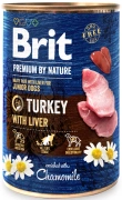Brit Premium By Nature Turkey & Liver Junior puszka 400g