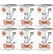 Paka Zwierzaka PEPE Mokra Karma dla Psa Koń 6x800g