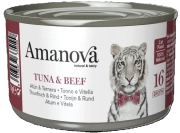 Amanova Mokra Karma dla Kota Tuńczyk Wołowina Bulion 70g