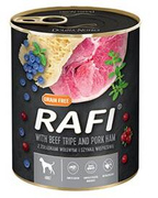 Rafi Mokra Karma Dla Psa Żołądki Wołowe Szynka 800g