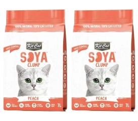 Kit Cat Żwirek Dla Kota Sojowy ECO Peach 2x7L