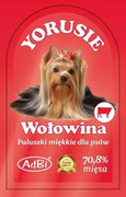 Adbi 250g Przysmak dla Psa Yorusie Paluszki Wół