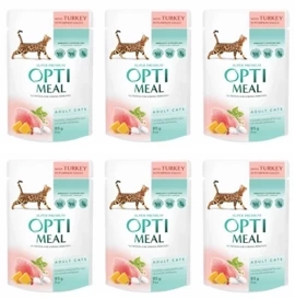 Optimeal Karma Dla Kota Indyk Dynia Saszetka 6x85g