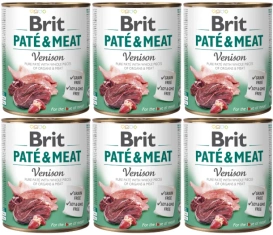 Brit Pate Meat Karma Dla Psa Dziczyzna 6x800g