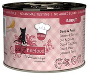 Catz Finefood Karma Dla Kota Gęś Indyk 190g