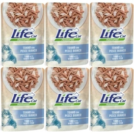 Life Cat Mokra Karma dla Kota Tuńczyk Biała Ryba 6x70g
