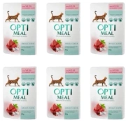 Optimeal Karma Dla Kota Cielęcina Żurawina Saszetka 6x85g