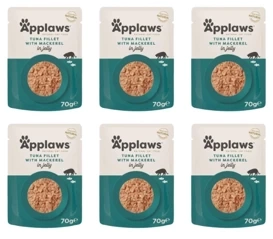 Applaws Karma Dla Kota Tuńczyk Makrela w Galaretce 6x70g