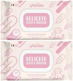 Record Chusteczki Do Oczu Uszu Dla Zwierząt 2x20szt