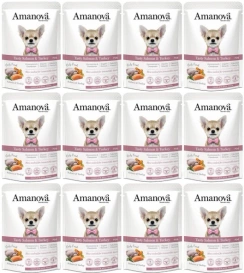 Amanova Mokra Karma Dla Psa Łosoś Indyk 12x100g