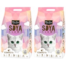 Kit Cat Żwirek Dla Kota Sojowy ECO Confetti 2x7L