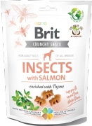 Brit Crunchy Snack Insects with Salmon 200g, przysmak dla psów z łososiem