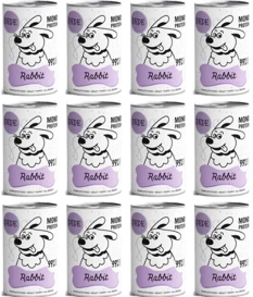 Paka Zwierzaka Karma Dla Psa PEPE Królik 12x400g