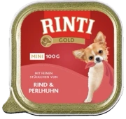 Rinti 100g Mini Wołowina Perliczka Mokra Karma dla Psa
