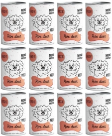 Paka Zwierzaka PEPE Mokra Karma dla Psa Sarna 12x400g