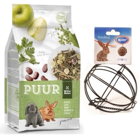 Witte Molen Karma Dla Królika Juniora 600g + Kula Na Sianko Duvo+