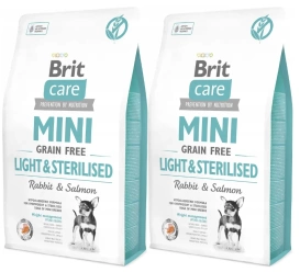 Brit Care Grain Free Mini Light & Sterilised 2x7kg