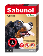 Sabunol GPI Obroża dla Psa na Kleszcze Pchły 50cm Szara