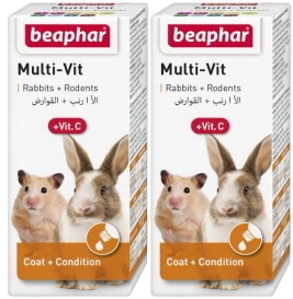 Beaphar MultiI-Vit Witaminy dla Królików i Gryzoni 2x20ml