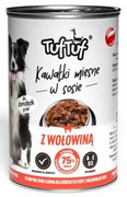 TUF TUF Karma dla psa Kawałki Mięsne z Wołowiną 415g