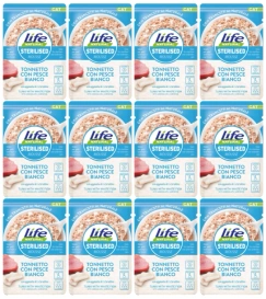 Life Cat Sterilised Karma Dla Kota Tuńczyk Biała Ryba 12x70g