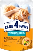 Club 4 Paws Karma Dla Kota Makrela Sos Saszetka 85g